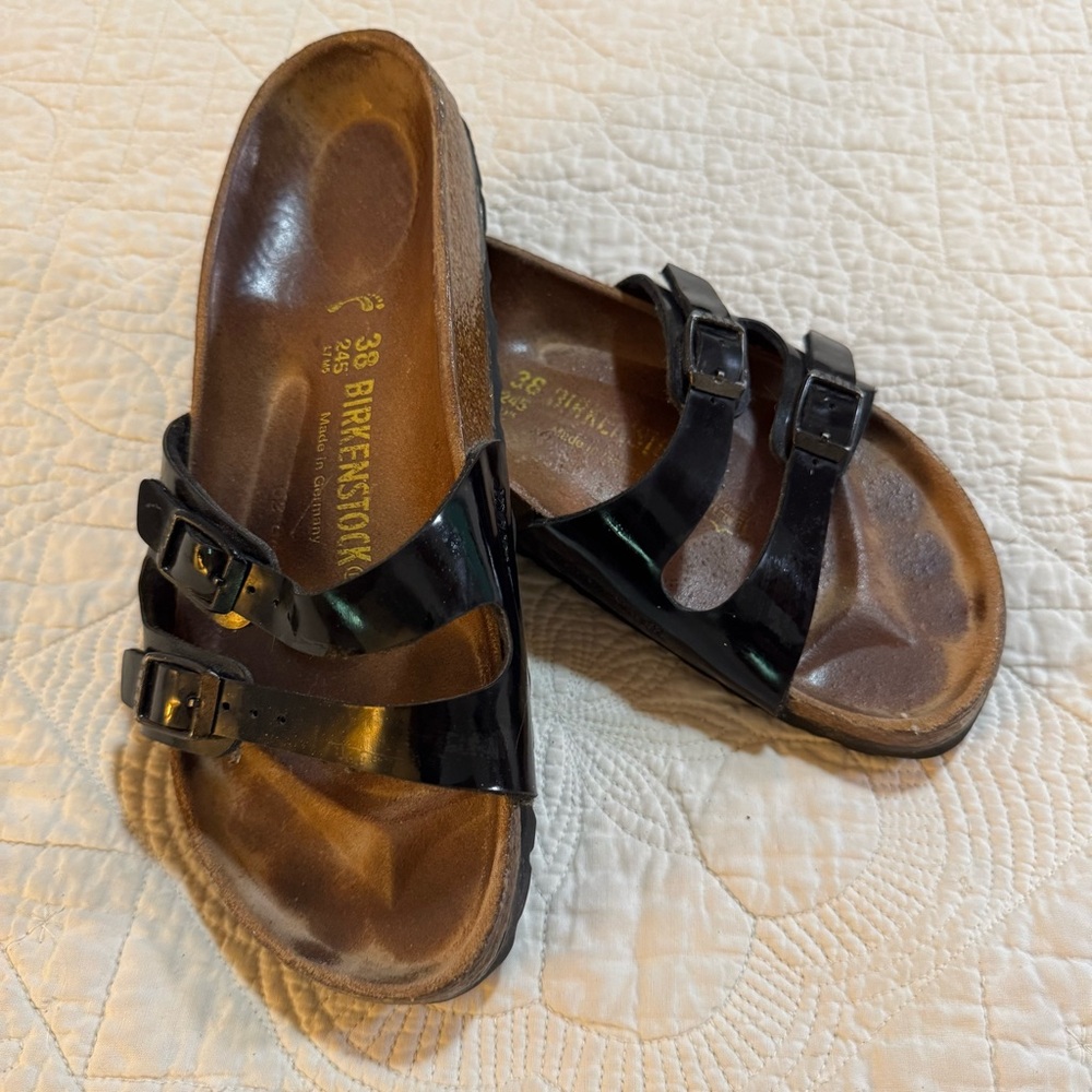Birkenstock Black Florida 2 Strap Sandals Size 38